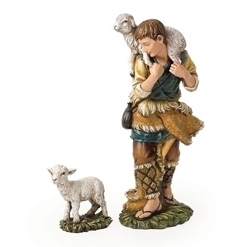 27&quot; Scale 2pc St 23.75&quot; Shepherd &amp; Lamb - Christmas