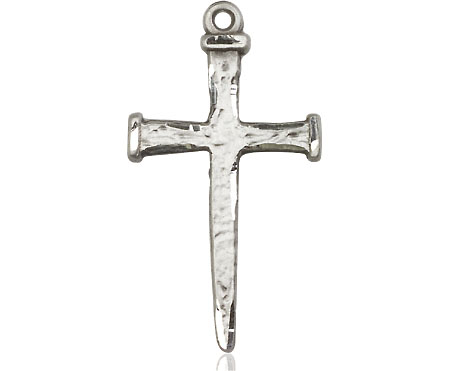 Sterling Silver Nail Cross Medal