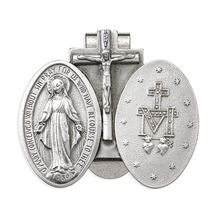 Miraculous Medal Visor Clip