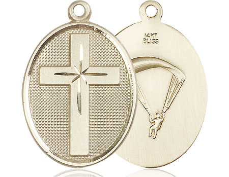 14kt Gold Cross Paratrooper Medal