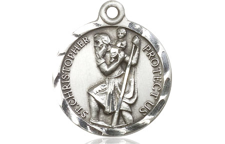 Sterling Silver Saint Christopher Medal