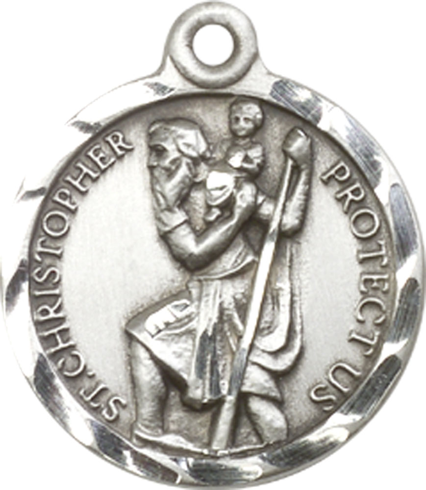 Sterling Silver Saint Christopher Medal