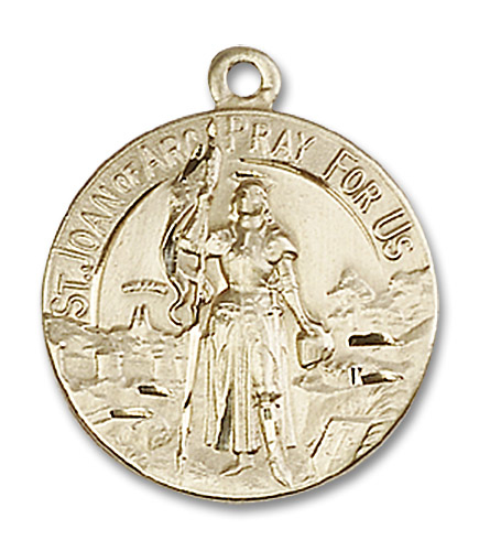 14kt Gold Filled Saint Joan of Arc Medal