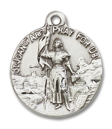 Sterling Silver Saint Joan of Arc Medal