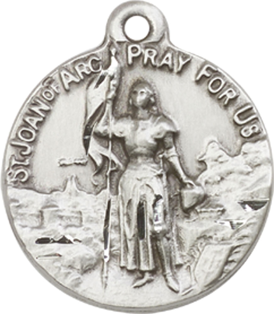 Sterling Silver Saint Joan of Arc Medal