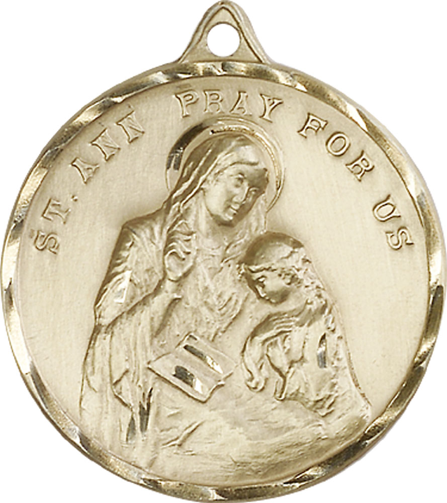 14kt Gold Filled Saint Ann Medal