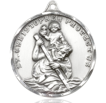 Sterling Silver Saint Christopher Medal