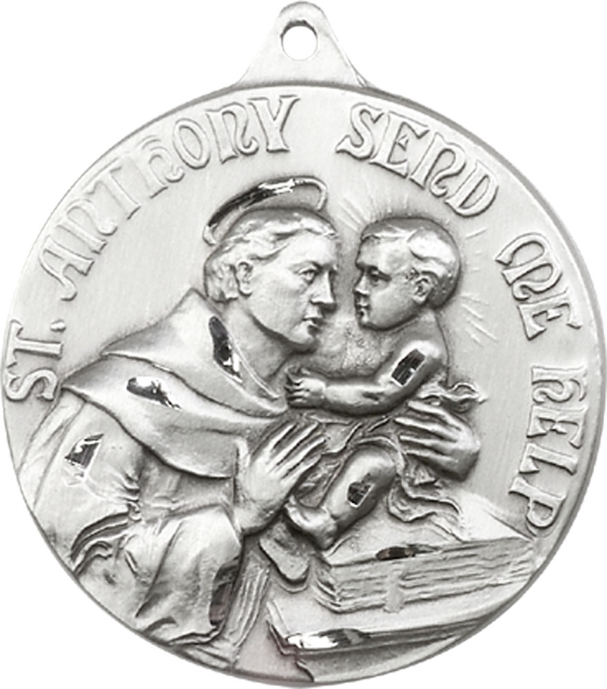 Sterling Silver Saint Anthony Medal