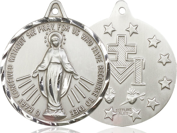 Sterling Silver Miraculous Medal - With Box