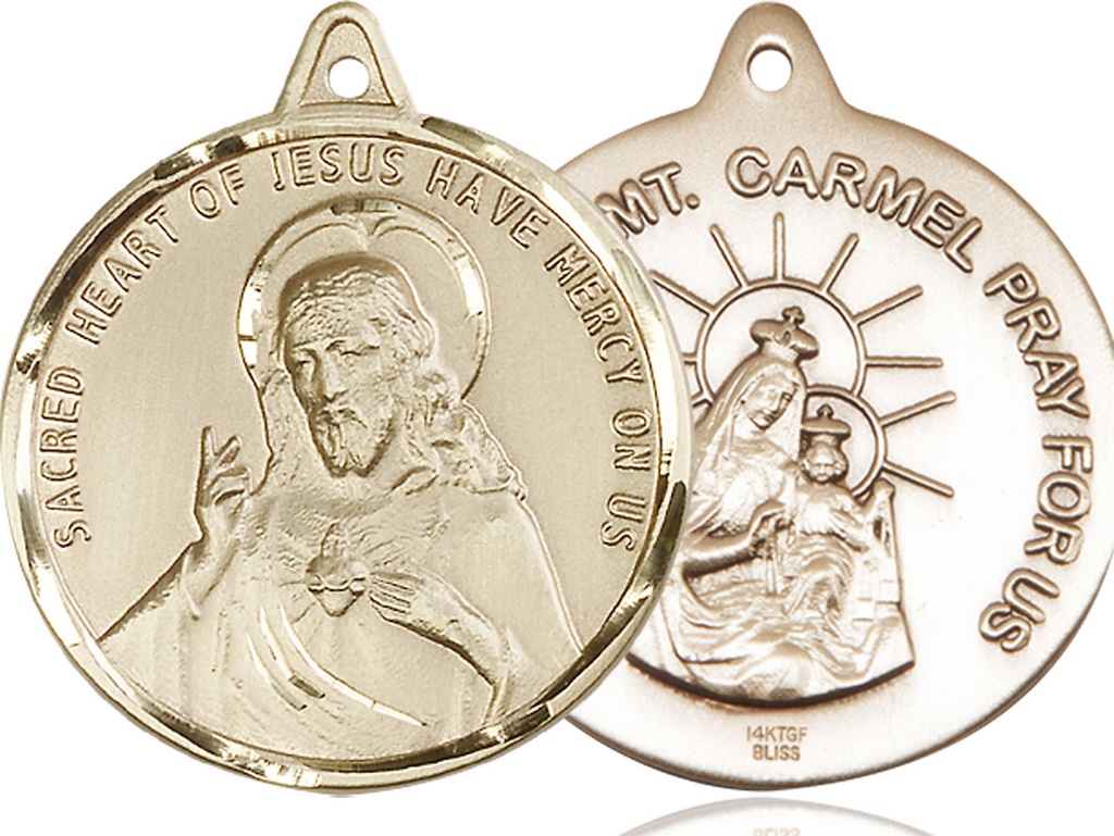 14kt Gold Filled Scapular Medal