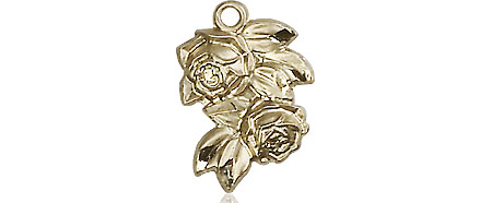 14kt Gold Filled Rose Medal