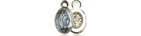 Gold Plate Sterling Silver Miraculous Medal