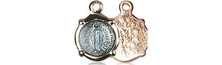 Gold Plate Sterling Silver Miraculous Medal