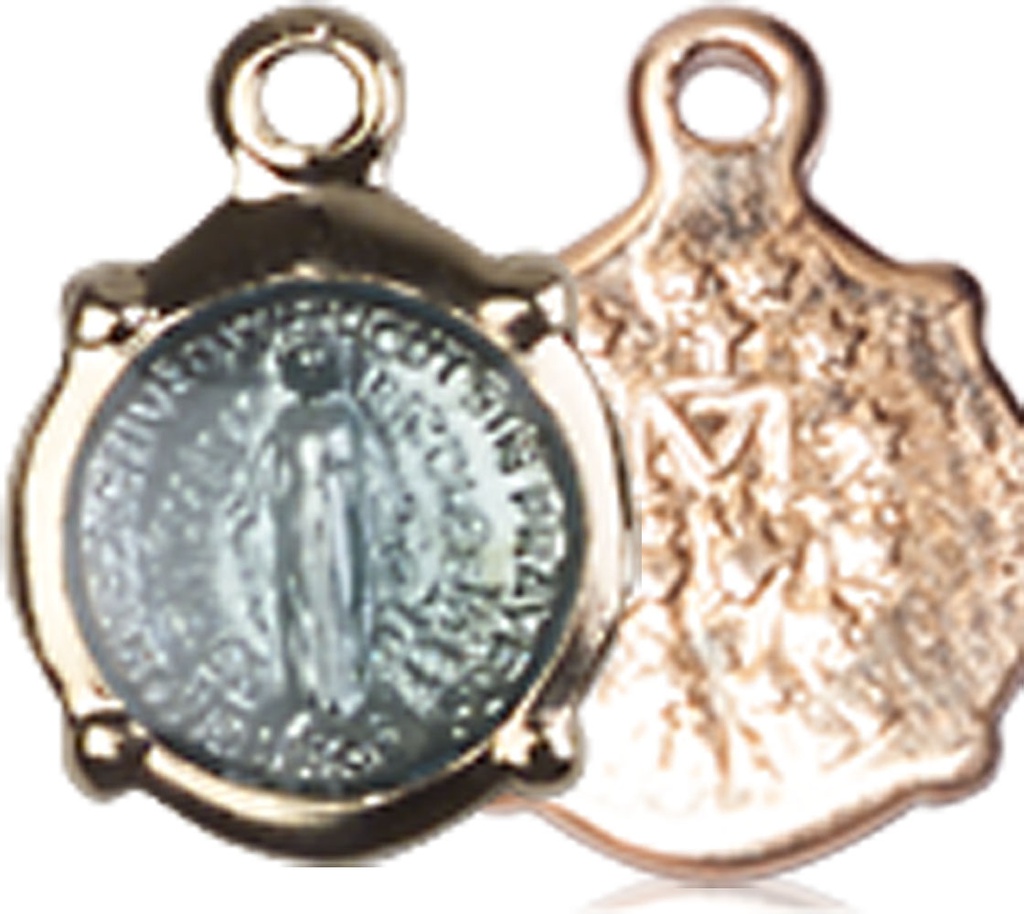 Gold Plate Sterling Silver Miraculous Medal