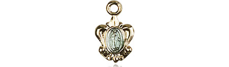 Gold Plate Sterling Silver Miraculous Medal