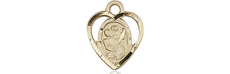 14kt Gold Saint Christopher Medal