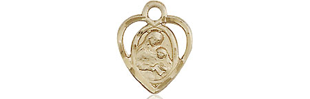 14kt Gold Saint Ann Medal