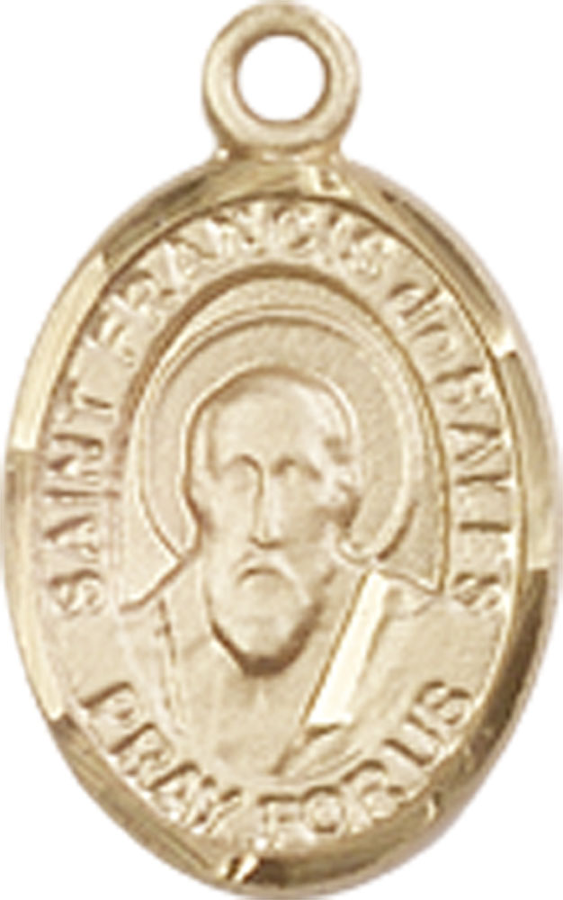 14kt Gold Saint Francis de Sales Medal