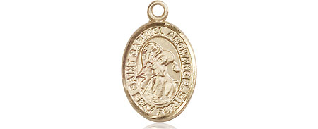 14kt Gold Saint Gabriel the Archangel Medal