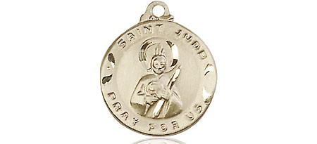 14kt Gold Saint Jude Medal