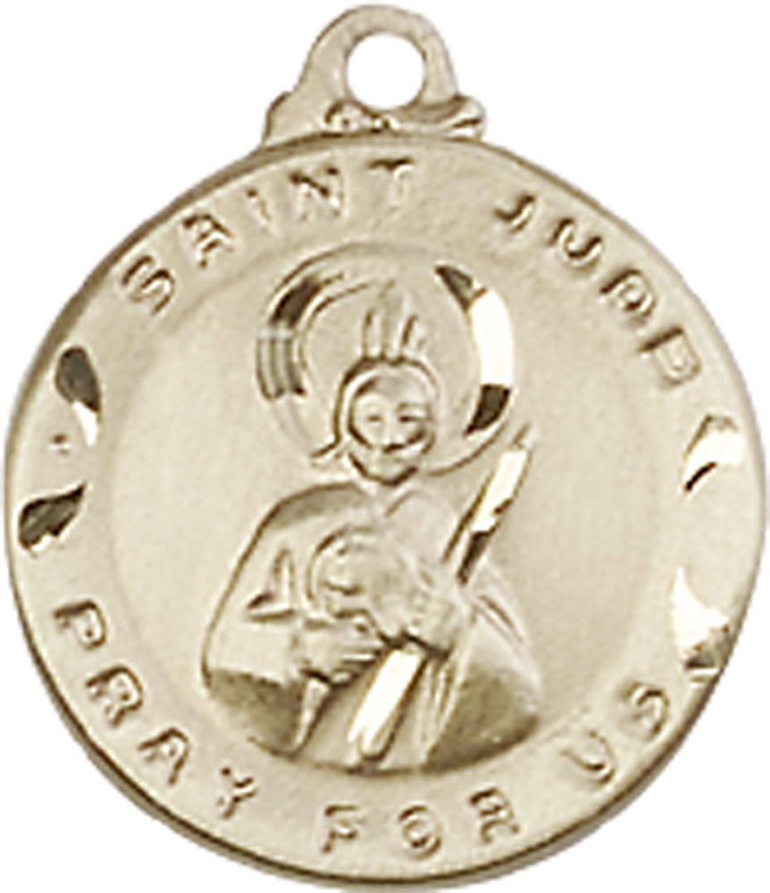 14kt Gold Saint Jude Medal