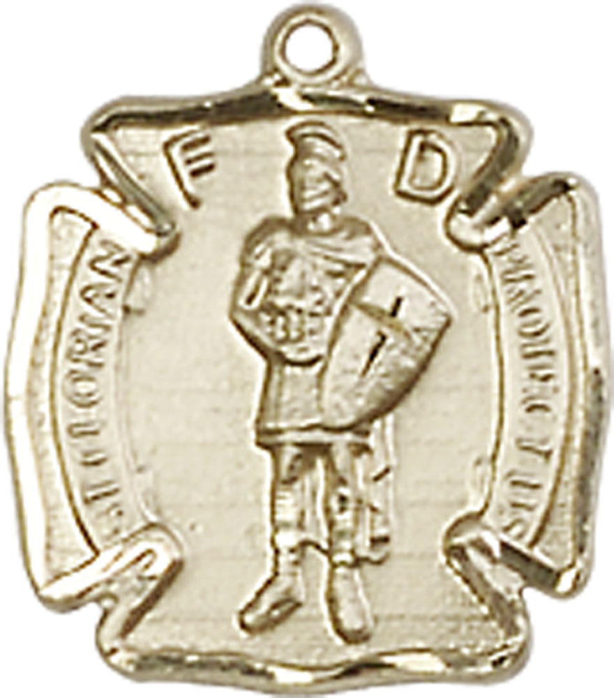 14kt Gold Saint Florian Medal