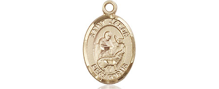 14kt Gold Saint Jason Medal