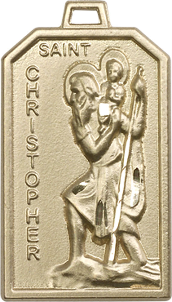 14kt Gold Saint Christopher Medal