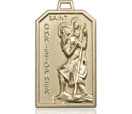 14kt Gold Saint Christopher Medal