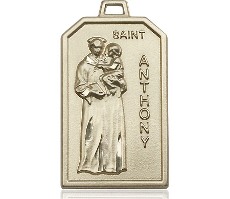 14kt Gold Saint Anthony Medal