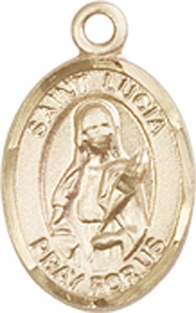 14kt Gold Saint Lucia of Syracuse Medal