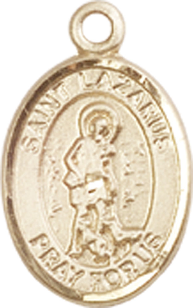 14kt Gold Saint Lazarus Medal