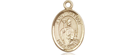 14kt Gold Saint Kilian Medal