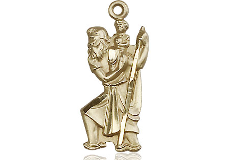 14kt Gold Saint Christopher Medal