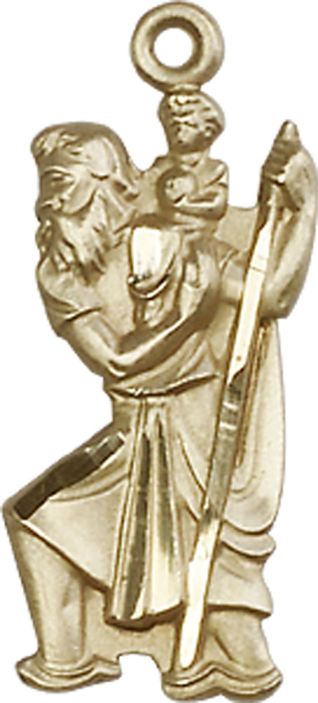 14kt Gold Saint Christopher Medal