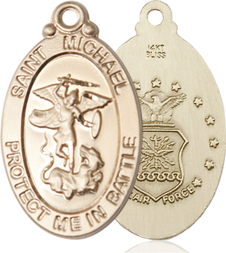 14kt Gold Saint Michael Air Force Medal