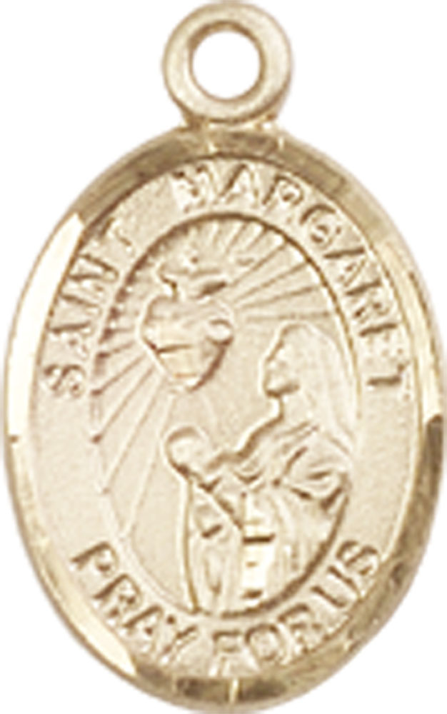 14kt Gold Saint Margaret Mary Alacoque Medal
