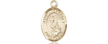 14kt Gold Saint Margaret Mary Alacoque Medal