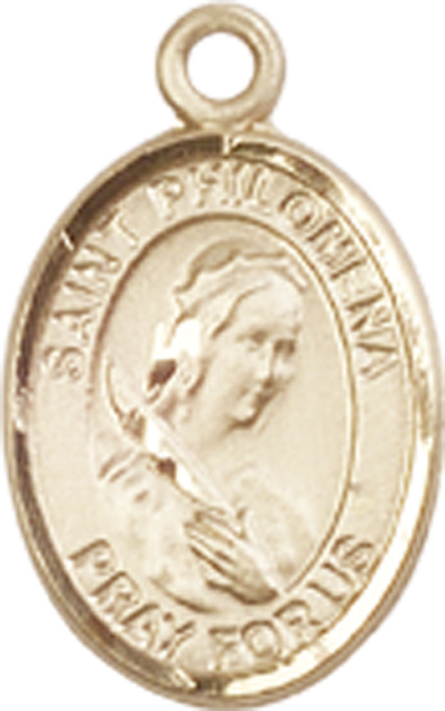 14kt Gold Saint Philomena Medal