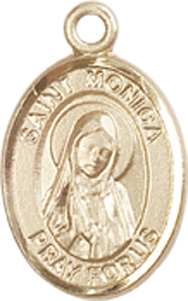 14kt Gold Saint Monica Medal