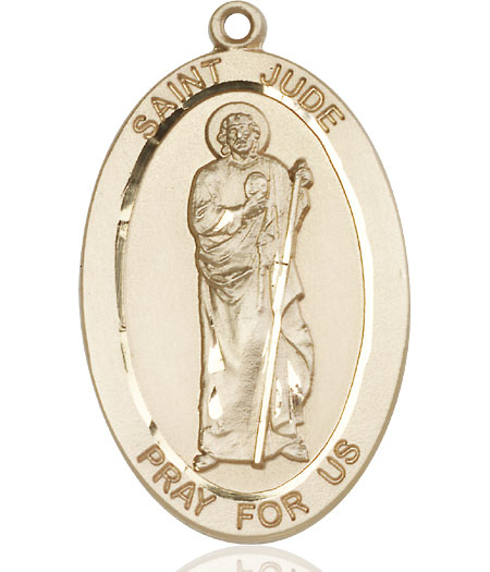 14kt Gold Saint Jude Medal