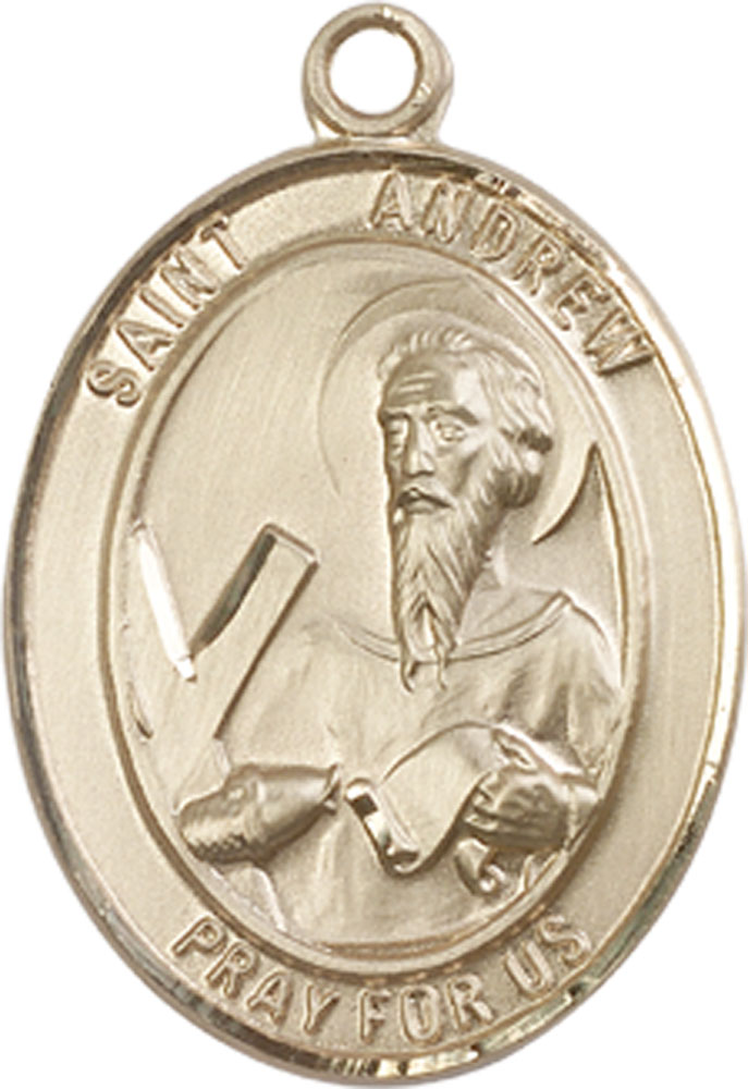 14kt Gold Saint Andrew the Apostle Medal