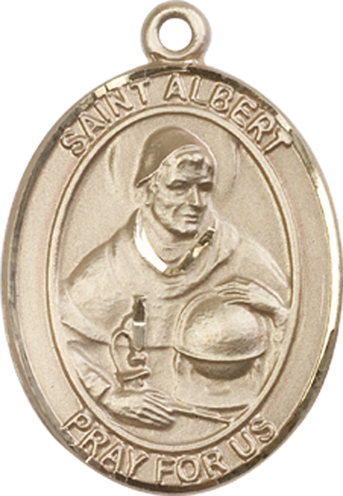 14kt Gold Saint Albert the Great Medal