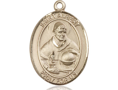 14kt Gold Saint Albert the Great Medal