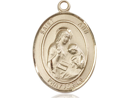 14kt Gold Saint Ann Medal