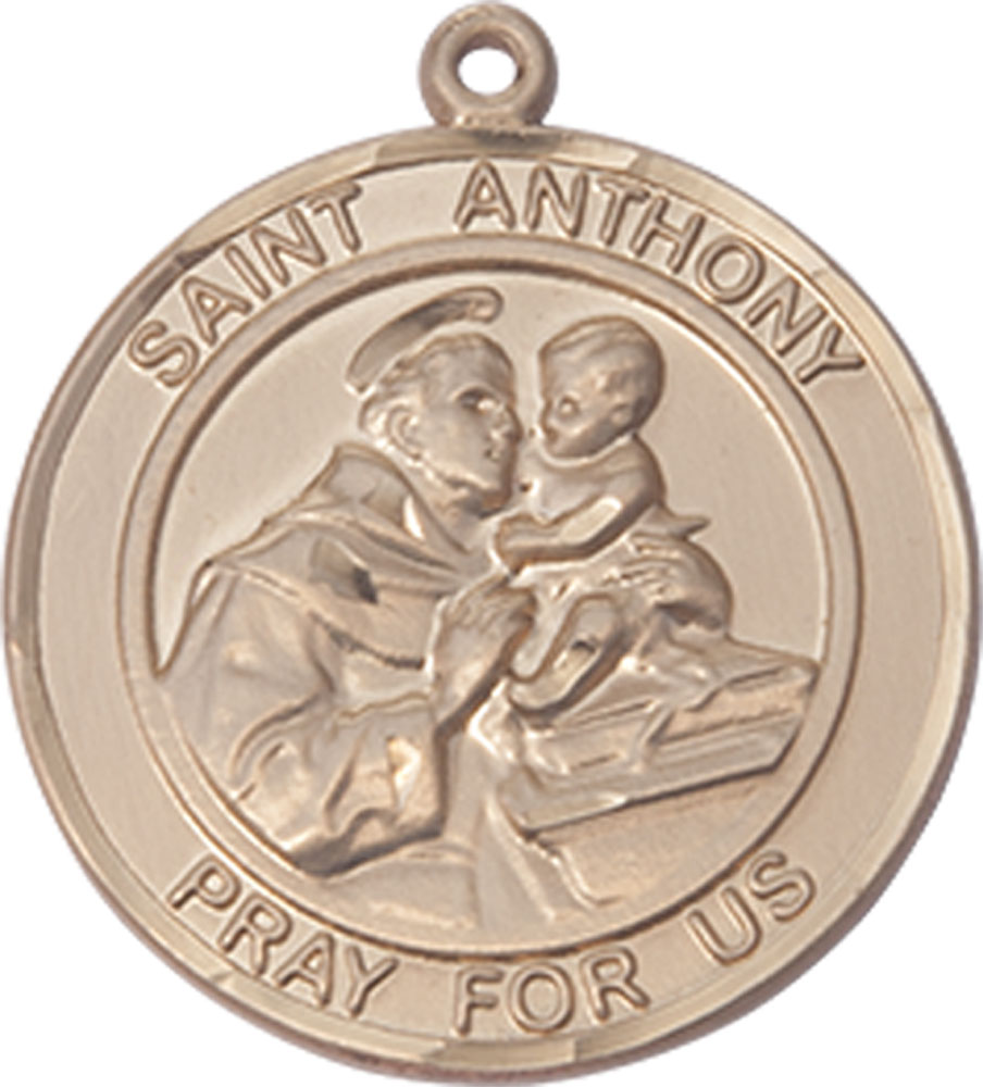 14kt Gold Saint Anthony of Padua Medal