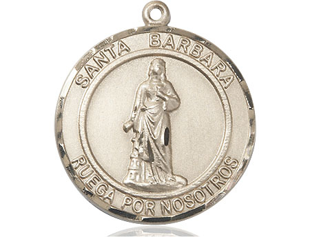 14kt Gold Santa Barbara Medal