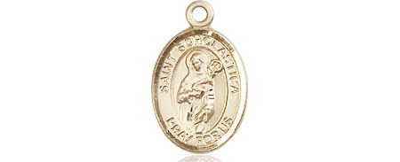 14kt Gold Saint Scholastica Medal