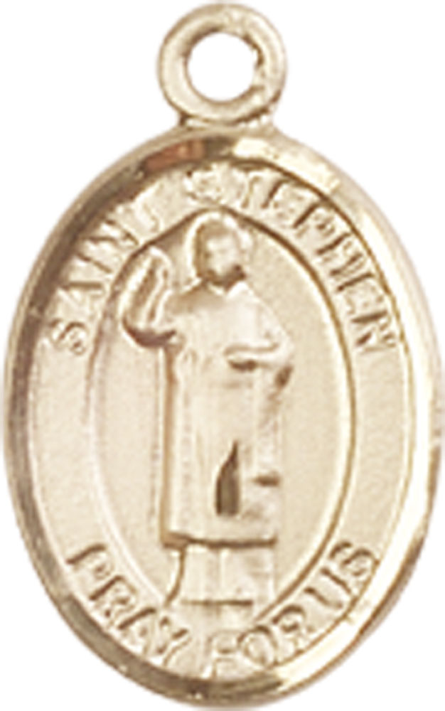 14kt Gold Saint Stephen the Martyr Medal