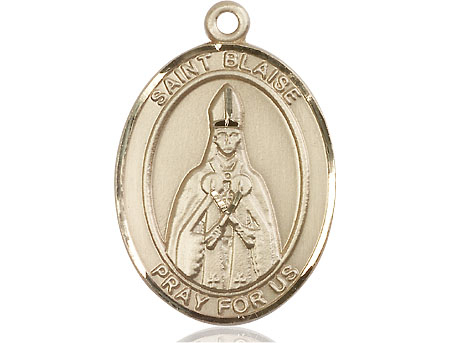 14kt Gold Saint Blaise Medal